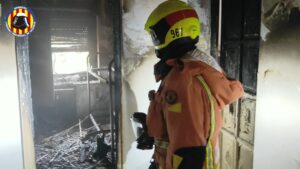 Incendio en la casa de acogida de OMV en Rocafort